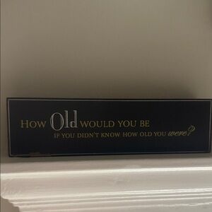 Black and Gold Inspirational Sign